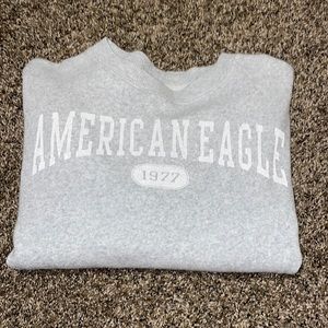 grey american eagle crewneck, size medium, good condition
